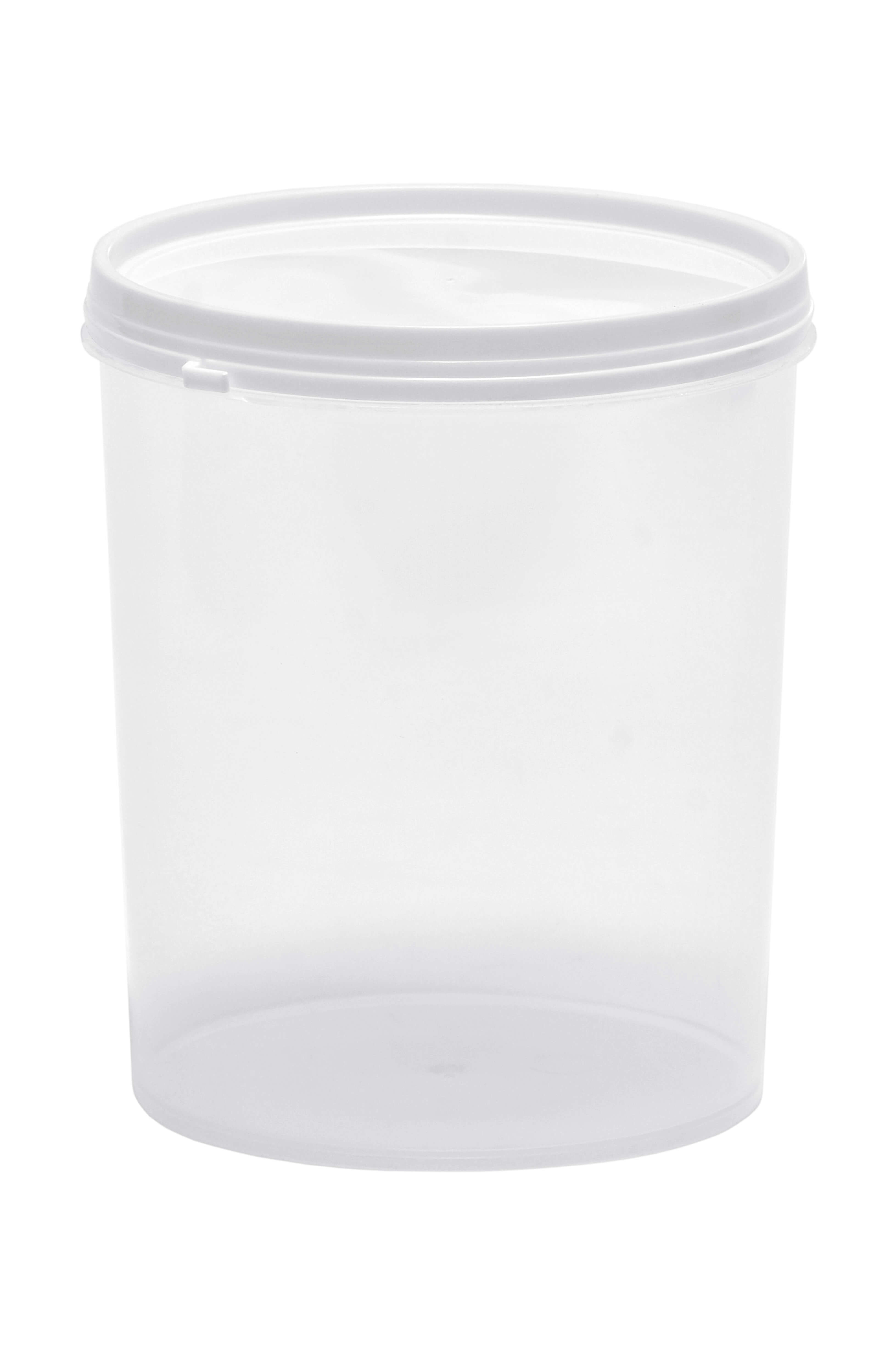 pote - 1000ml - transparente tampa branca