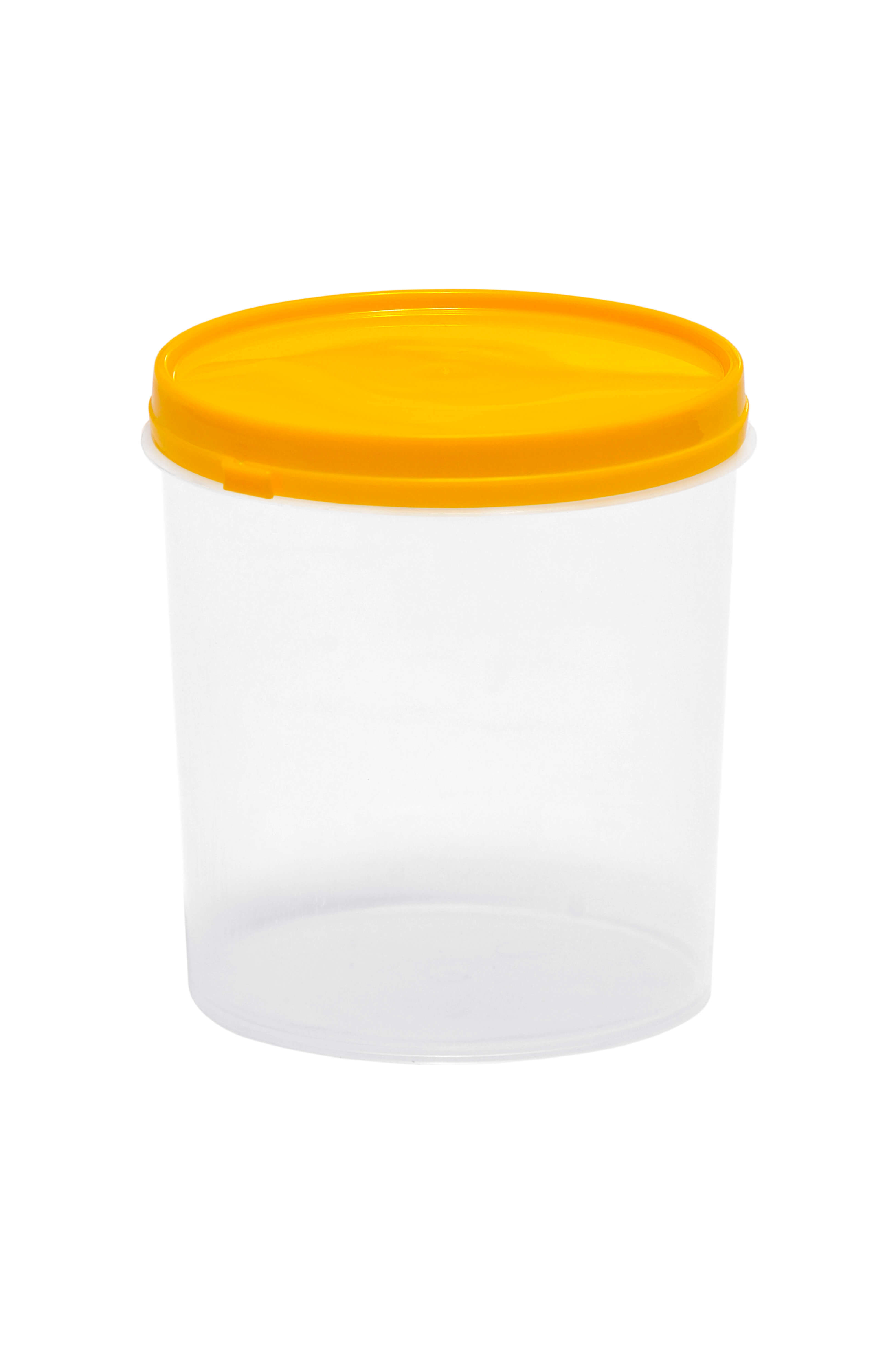 pote - 450ml - transparente tampa amarela
