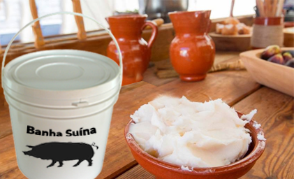 Baldes e potes para banha suína